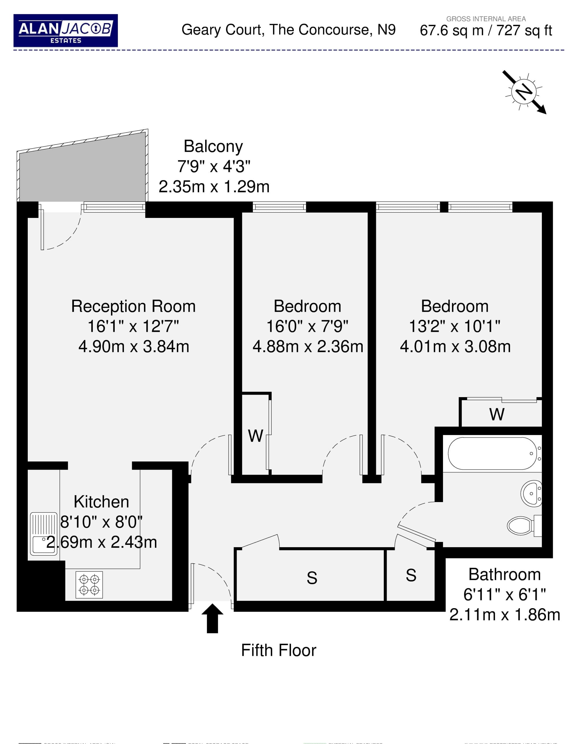 Floorplan for Geary Court